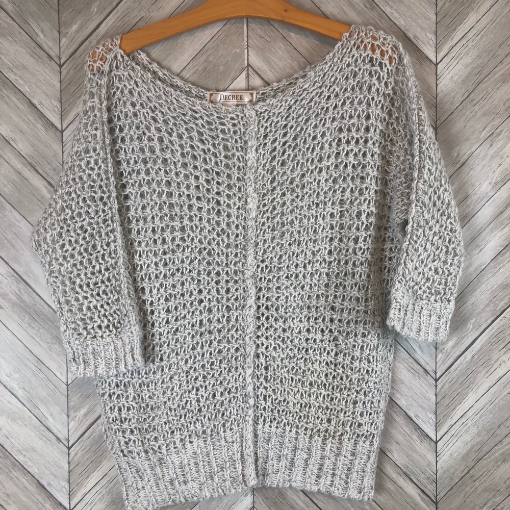 Decree Open Knit Sweater Size Medium